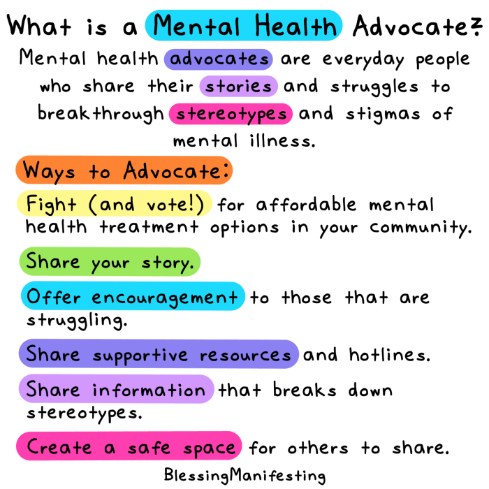 How to advocate for mental health